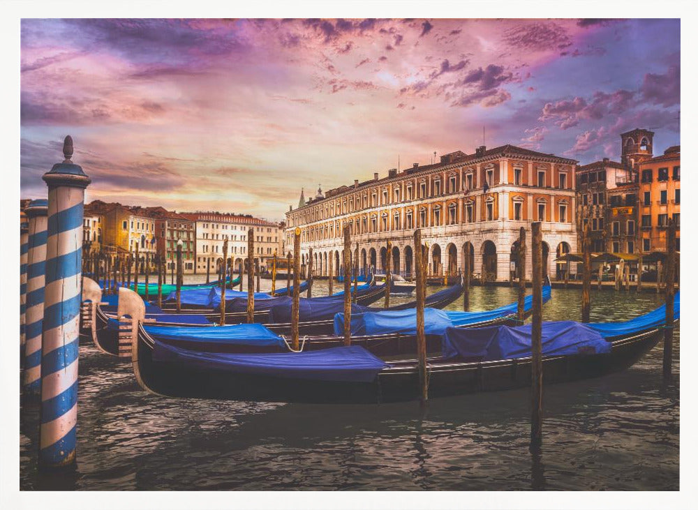 Gondolas of the Grand Canal Poster