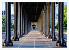 Bir Hakeim bridge perspective Paris Poster