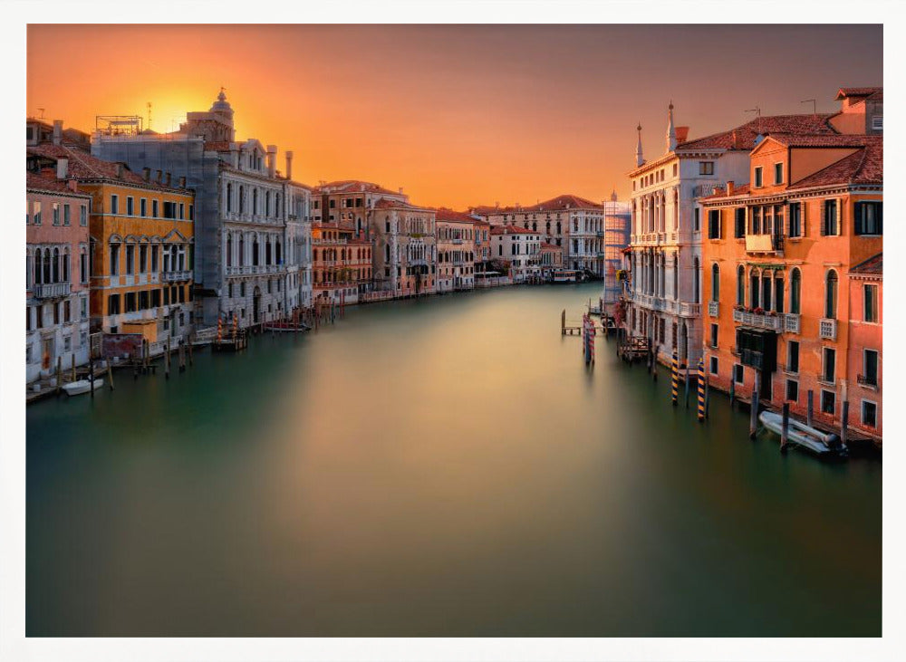 Sunset in Venice Poster