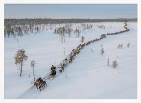 Nenets caravan on the move I Poster