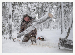 Kostya prepares firewood Poster