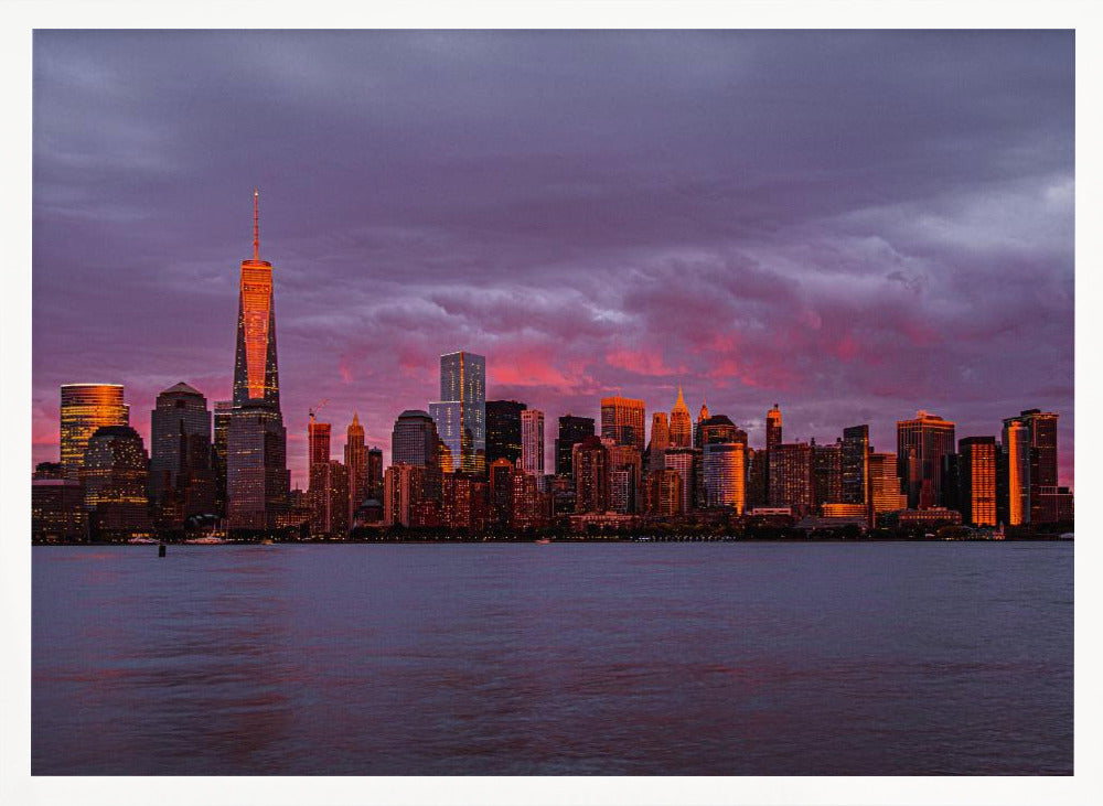 New York City Sunset Poster