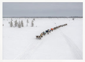 Crossroads in the tundra Poster