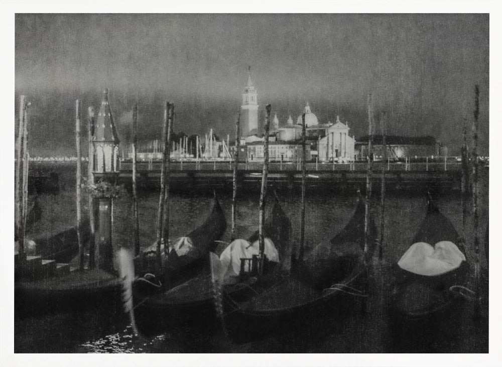 Rainy Night in Venice Poster