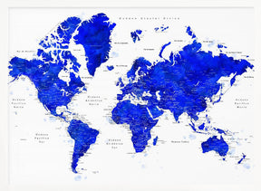 Nadiin world map in Spanish Poster