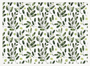 Lisa watercolor seeded eucalyptus pattern Poster