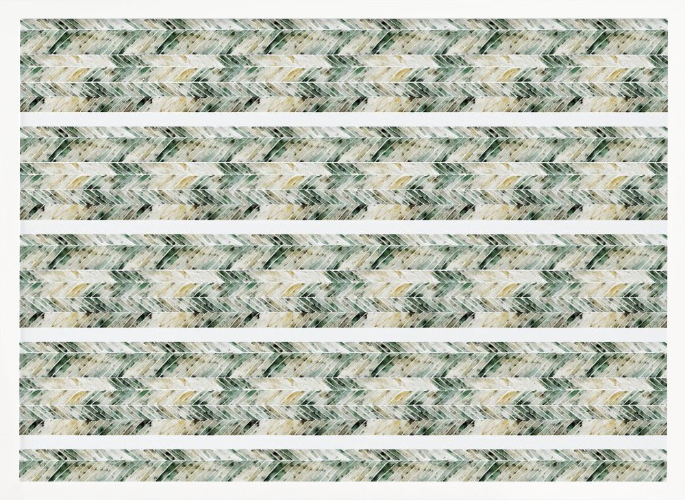 Green Beige Pattern Poster