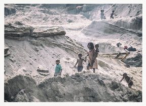 Children from the quarry in Jaflong Poster