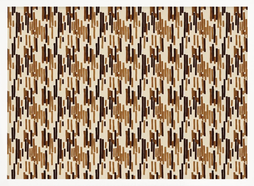 Brown Stripes Pattern Poster