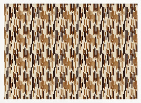 Brown Stripes Pattern Poster