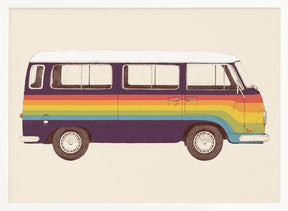 Van Rainbow Poster