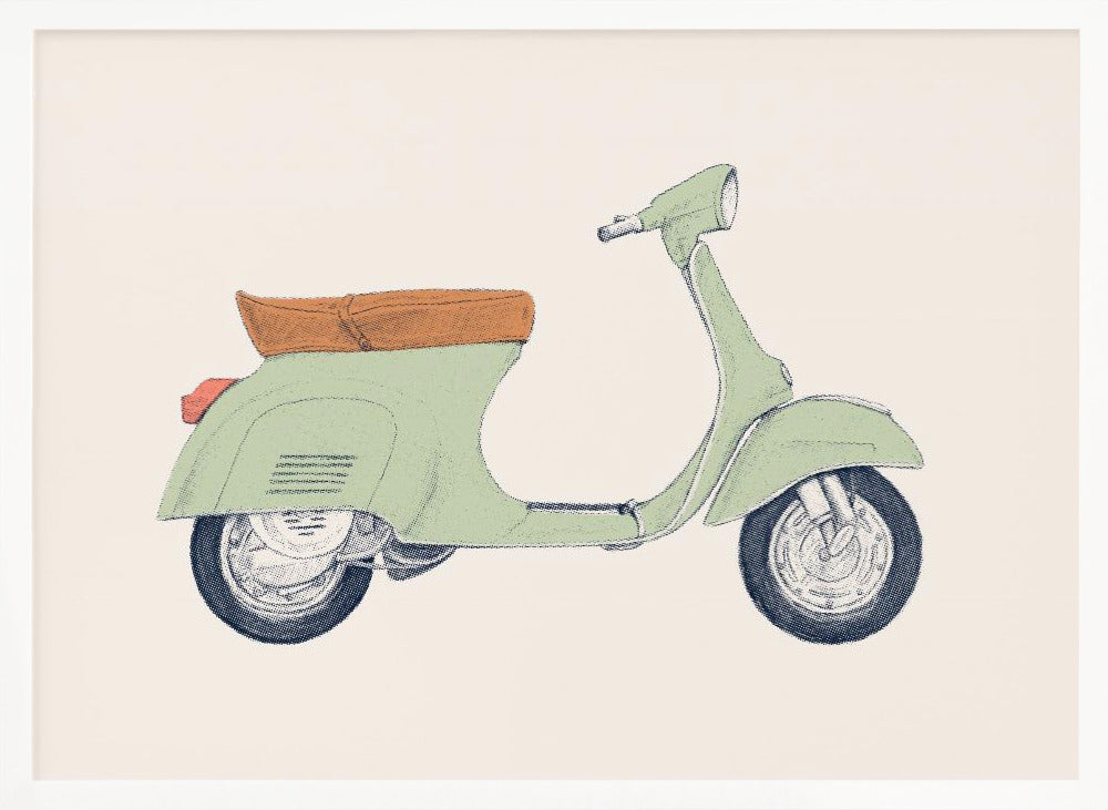 Vespa Print Poster