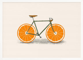 Orange Wheels Poster