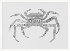 Crab Grey Poster Grey Poster