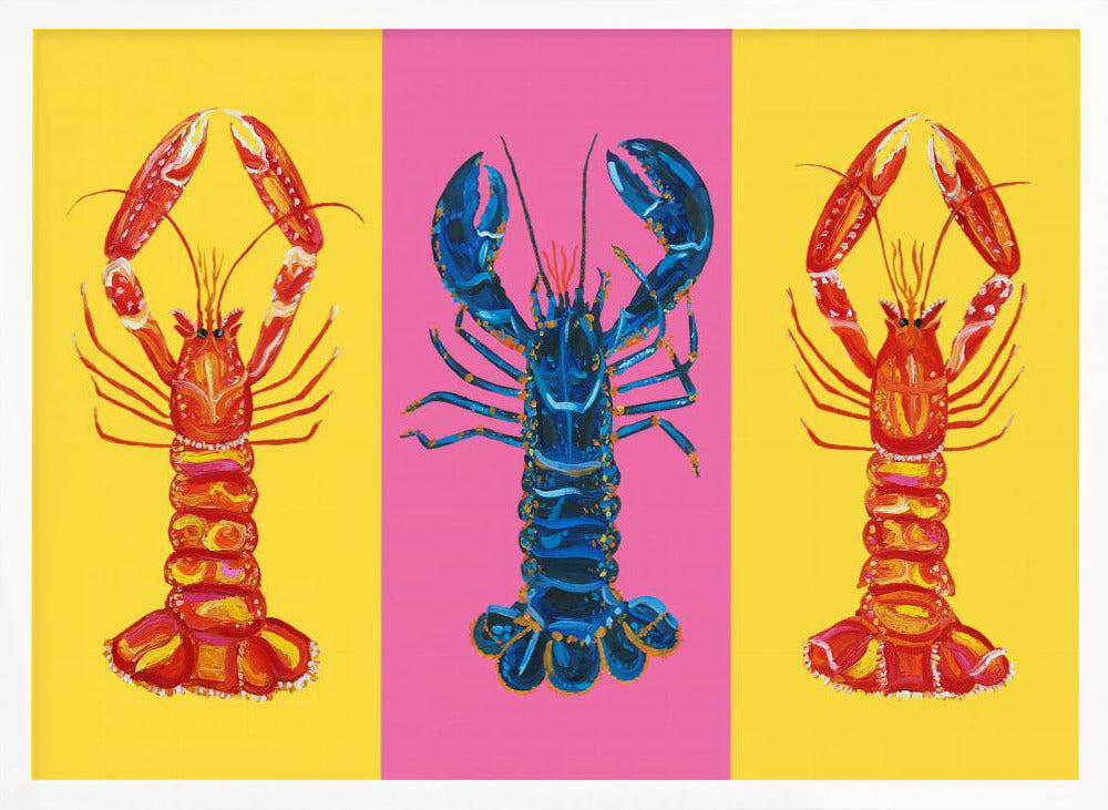 Lobster Langoustines Pop Art 2 Poster