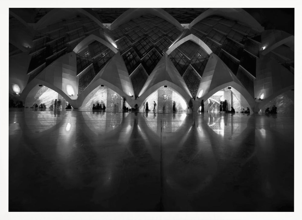 Archs of Al Jabbar Mosque Poster