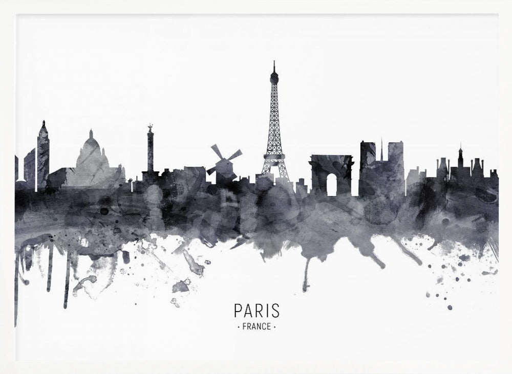 Paris France Skyline Poster