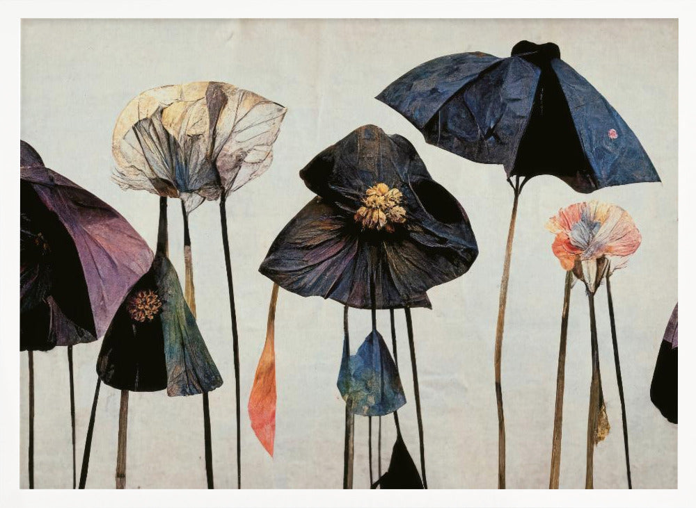 Umbrella Flowers No 1 Poster