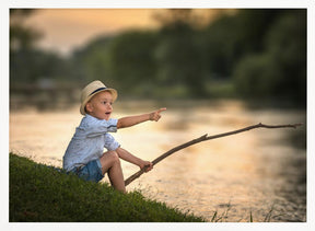 Little fisherman Poster