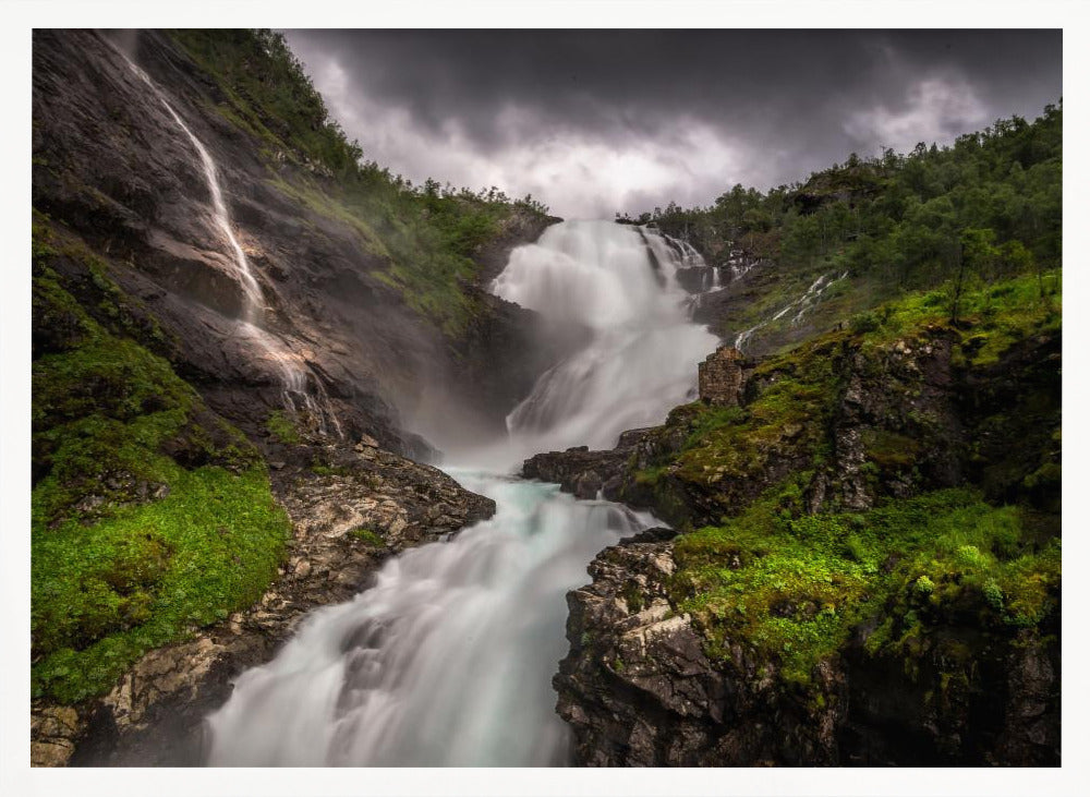 Kjosfossen waterfall Poster