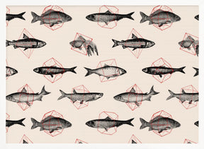 Fish In Geometrics Nº1 Poster