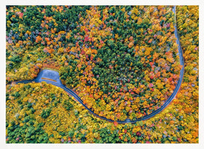 The Road in The Mountain Poster