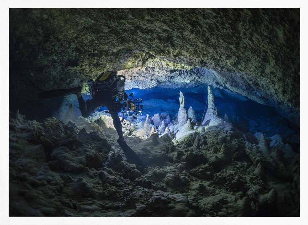 Scanning at 75 meters deep into a cave Poster