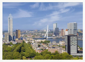 Unique Rotterdam panorama seen from the Euromast Poster