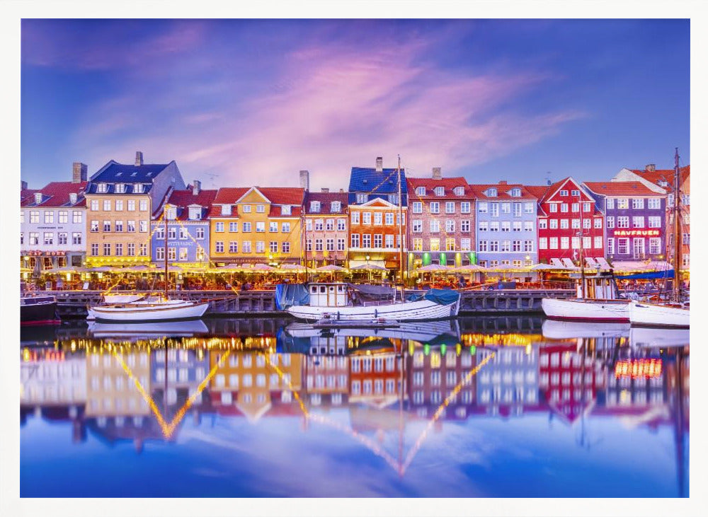 COPENHAGEN Nyhavn Idyllic Evening Impression Poster