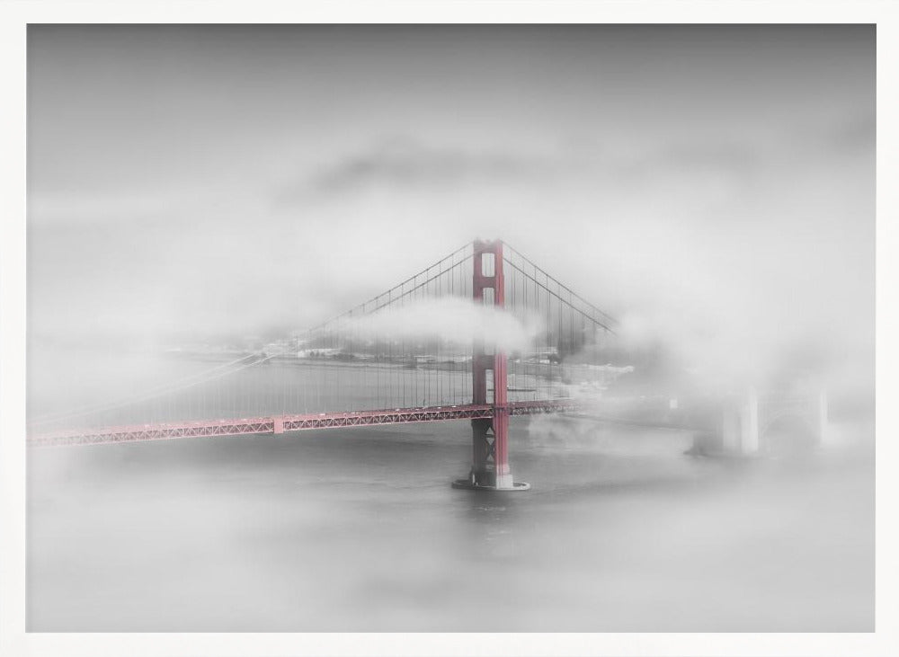 Foggy Golden Gate Bridge Poster