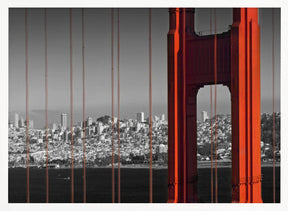 Golden Gate Bridge in Detail Poster