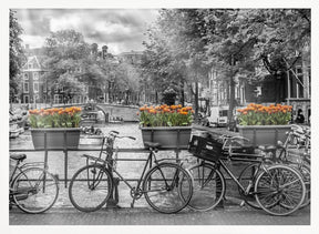 AMSTERDAM Gentlemen&#039;s Canal panoramic view Poster