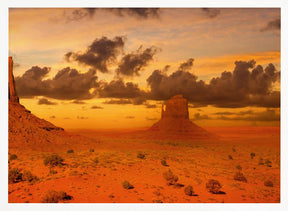 Gorgeous Monument Valley in the evening Poster