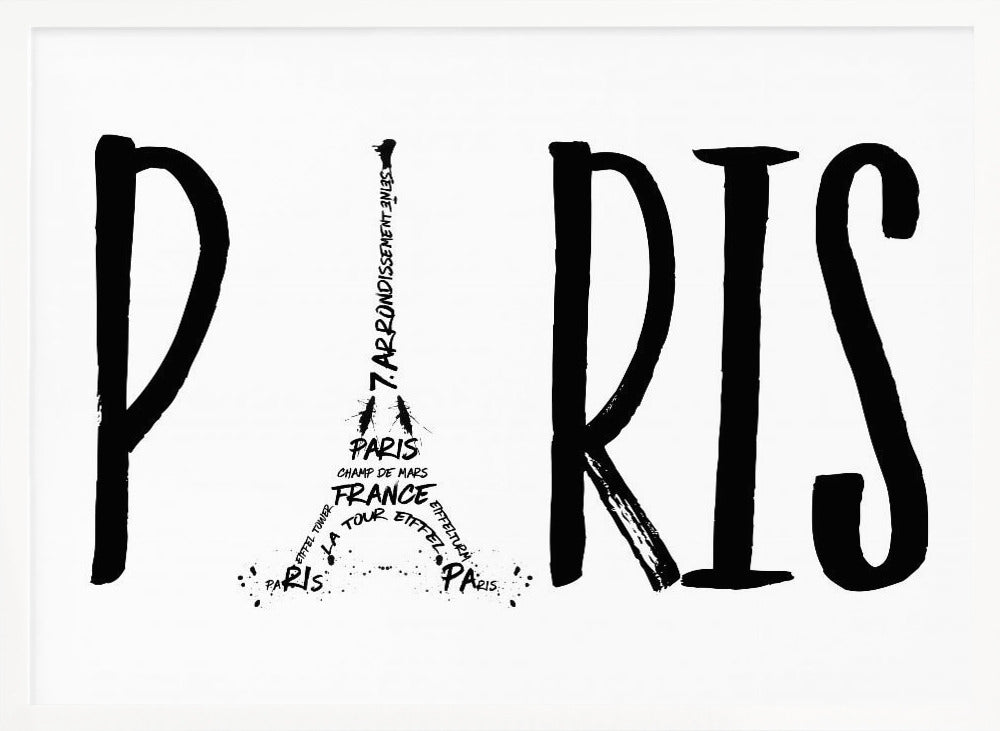 PARIS Typography Poster