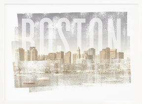 BOSTON Skyline | Vintage Poster