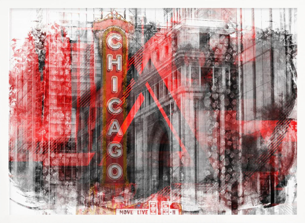 Chicago | Geometric Mix No. 4 Poster