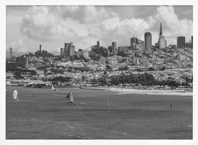 San Francisco Skyline | Monochrome Poster