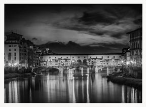 FLORENCE Ponte Vecchio at Night Poster