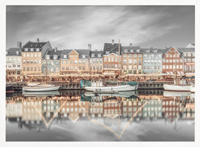 COPENHAGEN VINTAGE Nyhavn Idyllic Evening Impression Poster