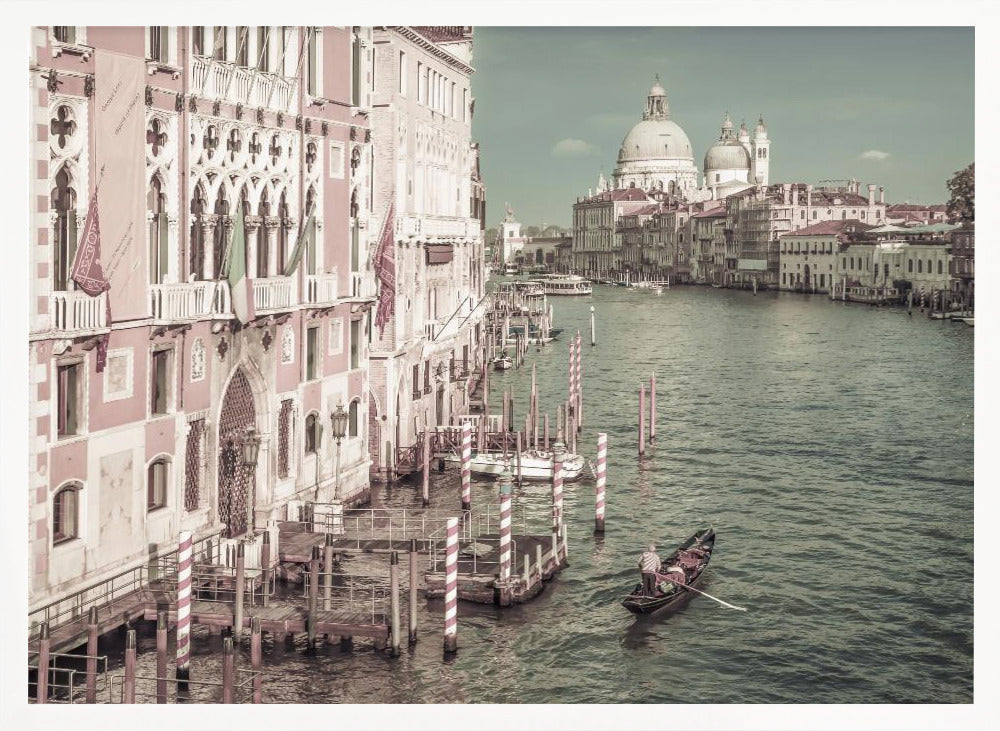 VENICE Canal Grande &amp; Santa Maria della Salute | urban vintage style Poster