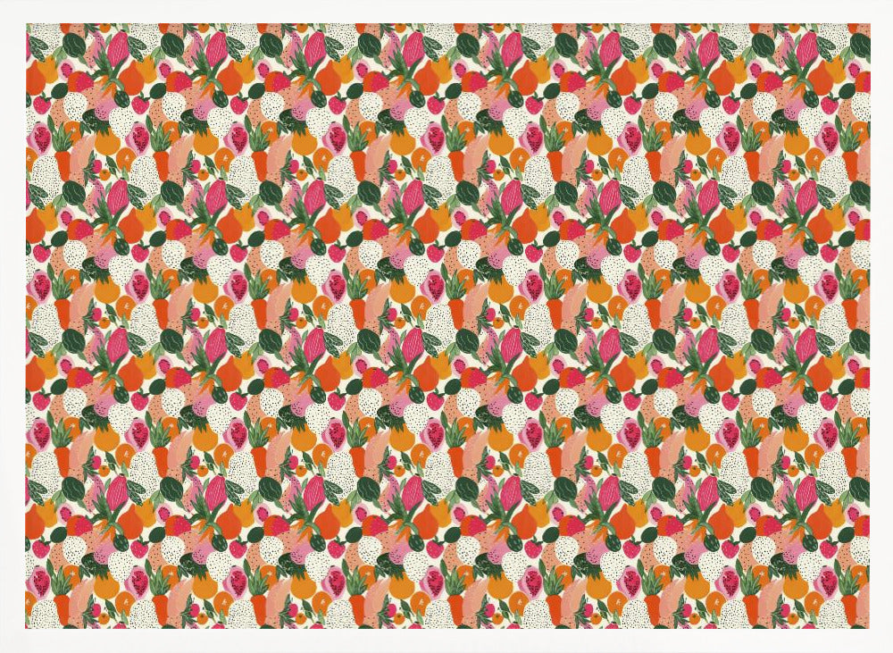 Fresh fruits pattern 3 Poster