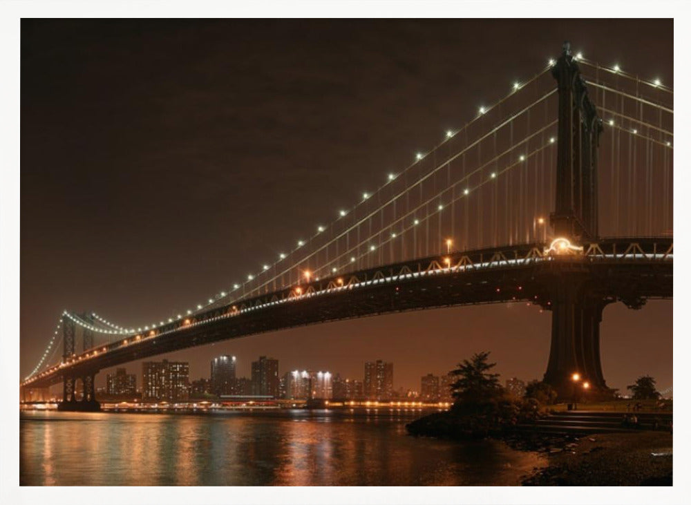 The 2 lovers under Manhattan Bridge Poster