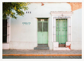 Oaxacan street | Colorful pastel Mexico photography Poster