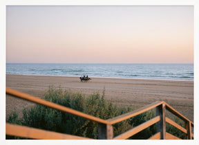 Horses Running on Taghazout Beach Poster