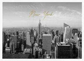 Newyorktopoftherock2017typebwgold Poster