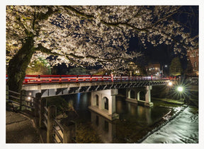 Picturesque Nakabashi Bridge in the evening Poster