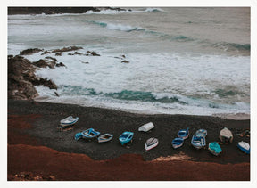 Black Sand Beach Poster