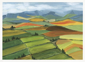 Theodore patchwork landscape Poster