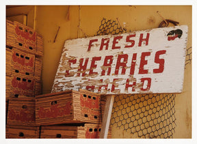 Fresh Cherries Ahead Poster