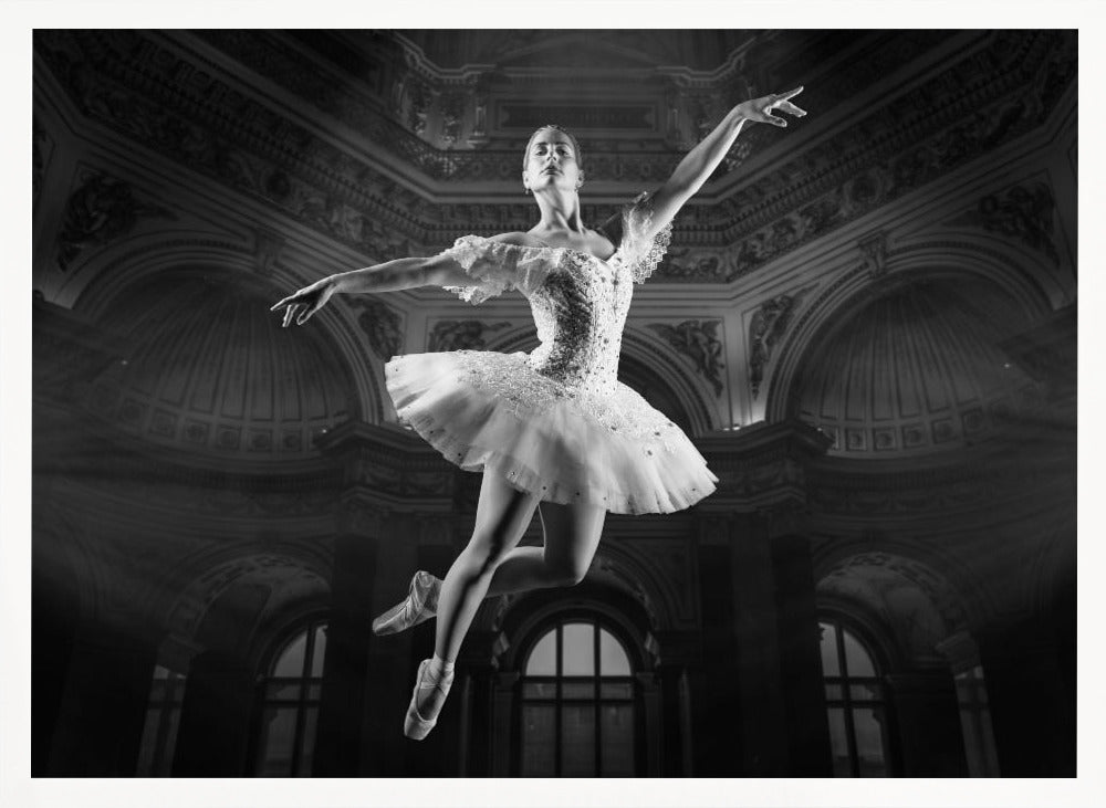 BallerineSaut-BW Poster